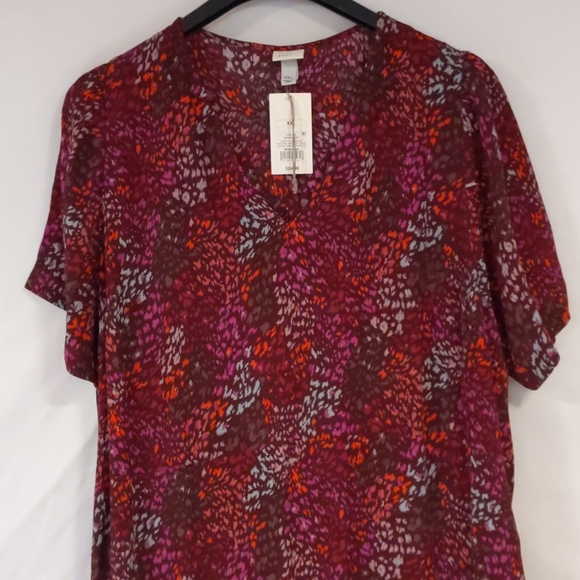 a new day Dresses & Skirts - A New Day Animal Print Ruffle Shift Dress